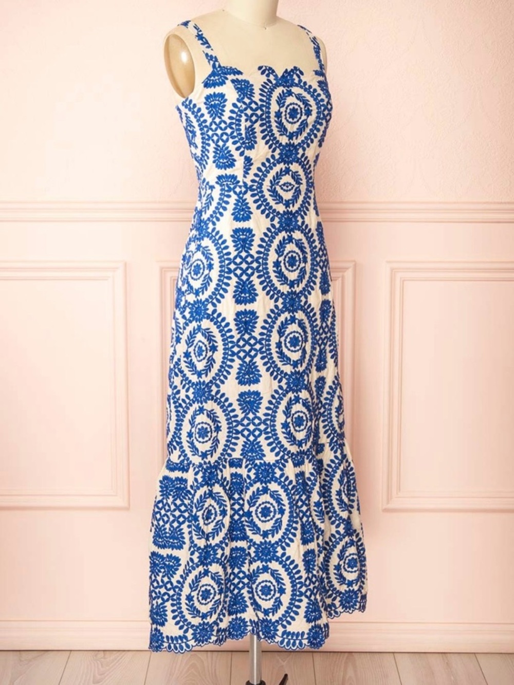 Blue and White Printed Sundress - Adelyn Rae. NWT - Picture 4 of 9